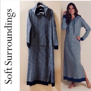 Soft surroundings lazy day tall hoodie dress XL